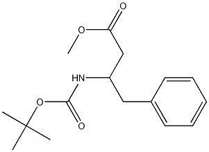 Beta-[[(1,1-Dimethylethoxy)carbonyl]amino]-benzenebutanoic acidmethylester 结构式
