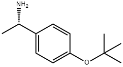 1(R,S)-(对叔丁氧基苯基)乙胺 结构式