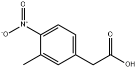 2-(3-甲基-4-硝基苯基)乙酸 结构式
