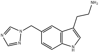 5-(1H-1,2,4-Triazol-1-ylmethyl)-1H-indole-3-ethanamine 结构式