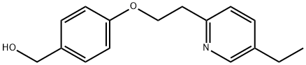 4-[2-(5-Ethyl-2-pyridinyl)ethoxy]benzenemethanol 结构式