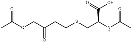1-Acetoxy-4-(N-acetyl-L-cysteinyl)-2-butanone
 结构式