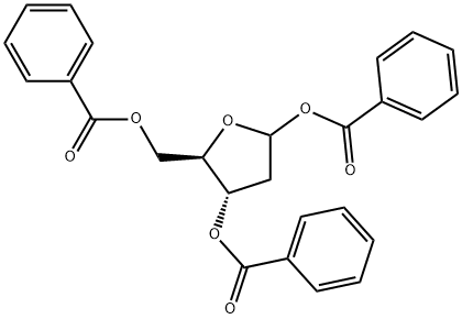 1,3,5-Tri-O-benzoyl-2-deoxyribofuranose 结构式