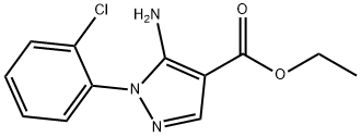 5-氨基-1-(2-氯苯基)-1H-吡唑-4-甲酸乙酯 结构式