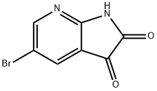 5-溴-1H-吡咯并[2,3-B]吡啶-2,3-二酮 结构式