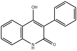 3-苯基-2,4-二羟基喹啉 结构式