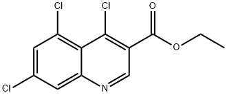 4,5,7-三氯喹啉-3-甲酸乙酯 结构式