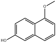 5-甲氧基萘-2-醇 结构式