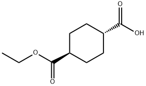 反式-1,4-环己烷二甲酸单乙酯 结构式