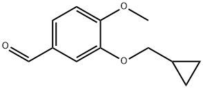 3-环丙基甲氧基-4-甲氧基苯甲醛 结构式