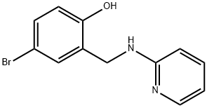 4-溴-2-[(吡啶-2-胺)甲基]苯酚 结构式