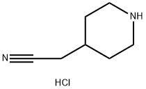 2-(哌啶-4-基)乙腈盐酸盐 结构式