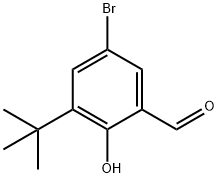 2-羟基-3-叔丁基-5-溴苯甲醛 结构式