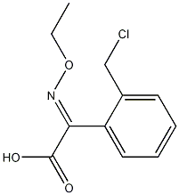(E)-2-(2-氯甲基苯基)-2-甲氧亚胺基乙酸甲酯 结构式