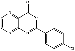 2-(4-Chlorophenyl)-4H-pyrazino[2,3-d][1,3]oxazin-4-one 结构式