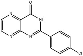 2-Phenyl-4-hydroxypteridine 结构式