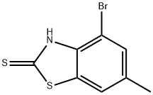 4-BROMO-2-MERCAPTO-6-METHYLBENZO]THIAZOLE 结构式