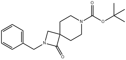 2-苄基-1-氧代-2,7-二氮杂螺[3.5]壬烷-7-羧酸叔丁酯 结构式