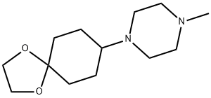 1-甲基-4-(1,4-二氧杂螺[4.5]癸-8-基)哌嗪 结构式