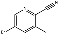 5-溴-3-甲基吡啶-2-甲腈 结构式