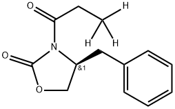 (S)-4-Benzyl-3-propionyl-2-oxazolidinone-d3 结构式