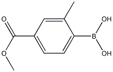 4-(甲氧基羰基)-2-甲基苯硼酸 结构式