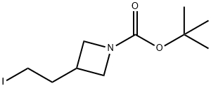 1-Boc-3-(iodoethyl)azetidine 结构式