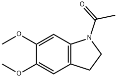 N-乙酰-5,6-二甲氧基吲哚啉 结构式
