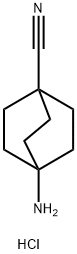 4-氨基双环[2.2.2]辛烷-1-甲腈盐酸盐 结构式
