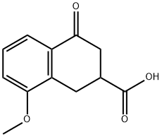 5-methoxy-3-carboxy-l-tetralone 结构式