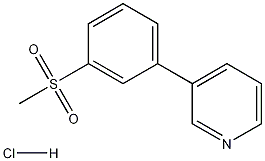 3-(3-Methanesulfonyl-phenyl)-pyridine Hydrochloride 结构式