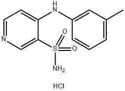 4-[(3-Methylphenyl)amino]-3-pyridinesulfonamide Hydrochloride 结构式