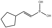 (E)-(2-环戊基乙烯基)硼酸 结构式