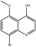 8-bromo-5-methoxyquinolin-4-ol 结构式