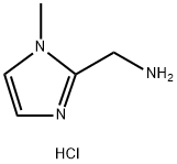 1-(1-甲基-1H-咪唑-2-基)甲胺盐酸盐 结构式