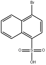 4-溴-1-萘磺酸 结构式