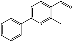 2-Methyl-6-phenylpyridine-3-carboxaldehyde 结构式