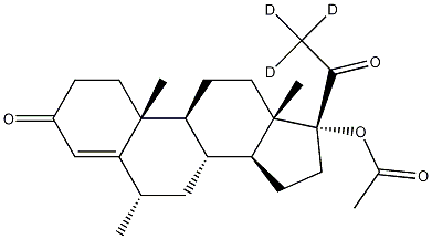 D3-甲羟孕酮 结构式