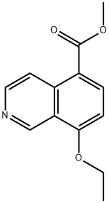 8-Ethoxyisoquinoline-5-carboxylic acid methyl ester 结构式