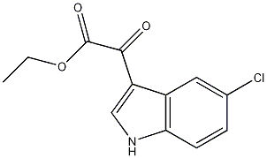 2-(5-Chloro-1H-indol-3-yl)-2-oxoacetic acid ethyl ester 结构式