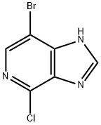 7-Bromo-4-chloro-1H-imidazo[4,5-c]pyridine 结构式