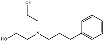 2,2'-(3-phenylpropylazanediyl)diethanol 结构式