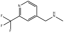 N-甲基-2-(三氟甲基)-4-吡啶甲胺 结构式