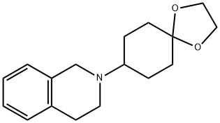 2-(1,4-二氧杂螺[4.5]癸-8-基)-1,2,3,4-四氢异喹啉 结构式