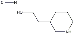 2-(3-哌啶基)乙醇盐酸盐 结构式