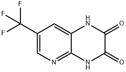 7-Trifluoromethyl-1,4-dihydro-pyrido[2,3-b]pyrazine-2,3-dione 结构式