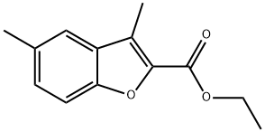 3,5-二甲基苯并呋喃-2-甲酸乙酯 结构式