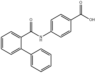 4-(2-苯基苯甲酰胺基)苯甲酸 结构式