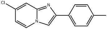 7-CHLORO-2-(P-TOLYL)IMIDAZO[1,2-A]PYRIDINE 结构式