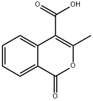 3-甲基-1-氧代-1H-异苯并吡喃-4-甲酸 结构式